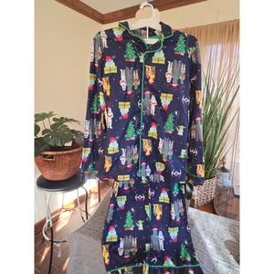 NWT - STAR WARS - Kids Pajamas Sleepwear Blue Christmas Print - Size 12-14